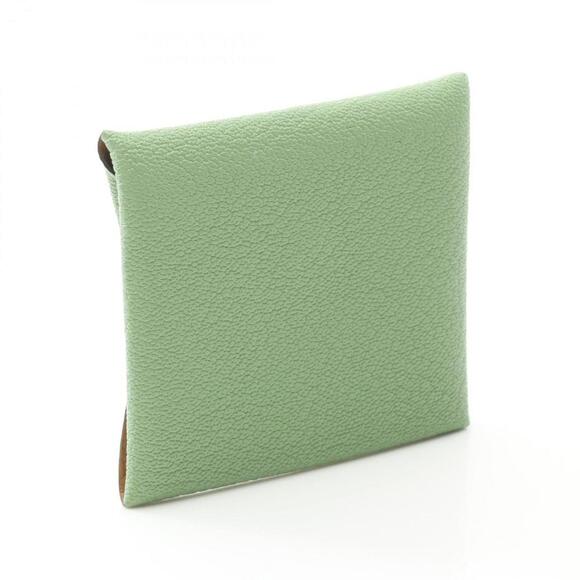 HERMES Green Leather Wallet - Picture 3 of 6